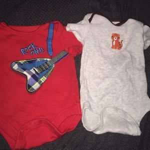 Garanimal & carter newborn onesies